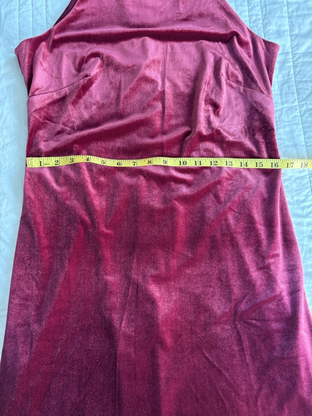 NWT WHBM Red Velvet Sheath Dress, Size 6 - Picture 5 of 8